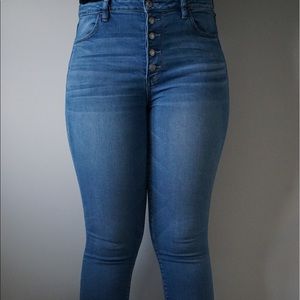 high waisted jeans